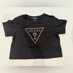 Women’s Guess Black Crop Top